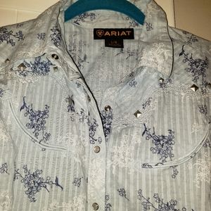 Ariat women's western rodeo shirt size large